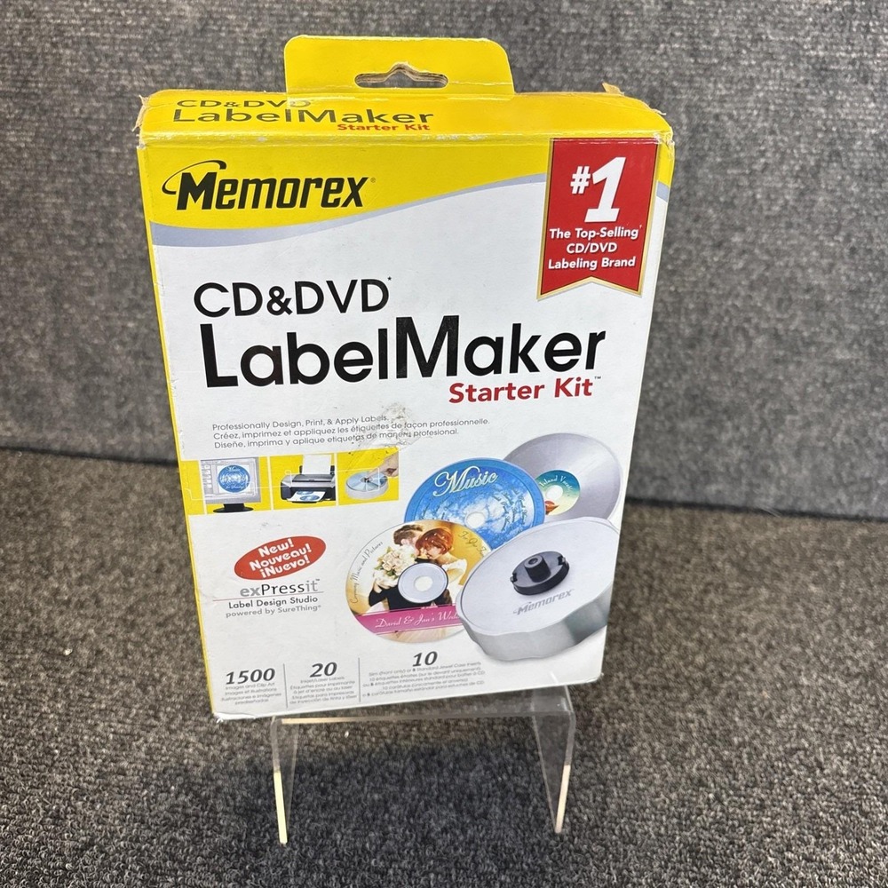 2006 Memorex CD DVD Label Maker Starter Kit 3202 3969 New Old Stock Windows XP